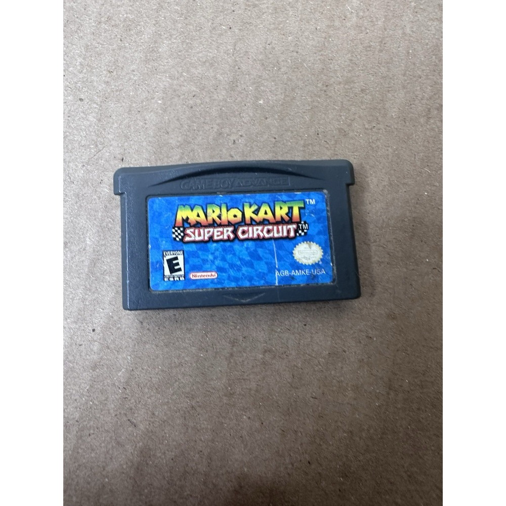 Mario Kart Super Circuit Nintendo Game Boy Advance GBA AGB-AMKE-USA Racing